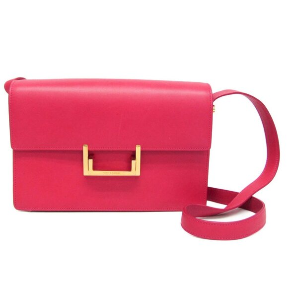 SAINT LAURENT Pink Leather Shoulder Bag - Picture 1 of 13
